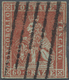 O Italien - Altitalienische Staaten: Toscana: 1852, 60 Crazie Dark Scarlet On Grey, Used. Full Margins (small Re - Toscane