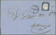 Br/ Italien: 1863, 15 C Blue "Tipo Sardo", Single Franking On Folded Letter Cover From FIRENZE, 1 GEN 1863, To Bib - Marcophilia