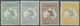 * Australien: 1913, Freimarken: Landkarte Mit Känguruh, 4 Ungebrauchte Werte, 5 Sh Mit Wasserzeichen Randlinie (SG # 11, - Other & Unclassified