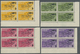 ** Italien: 1934, Air Mail First Flight Issue Roma - Buenos Aires In Blocks Of Four, Mint Never Hinged, Very Fine - Marcophilie