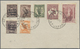 ** Australien - Australische Truppen In Japan: 1946/48, Set 1/2d-5 Sh., Inc. A Second Copy Of The 5 Sh., Mint Never Hing - Japan (BCOF)