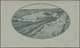GA Australien - Ganzsachen: 1915, Lettercard KGV 1d. Perf. 12½ In Greenish-slate With Framed Oval View 'FLINDERS ST. MEL - Postal Stationery