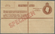 GA Australien - Ganzsachen: 1951/1959, Three Different Registered Letters KGVI And QEII All Fine Unused With Red Double- - Postal Stationery