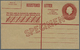 Delcampe - GA Australien - Ganzsachen: 1951/1959, Three Different Registered Letters KGVI And QEII All Fine Unused With Red Double- - Postal Stationery