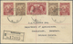 Br Barbados: 1920,1947, Two Attractiv Registered Letters, One To British Guiana And One To Canada. - Barbados (1966-...)
