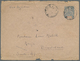 GA Basutoland: 1910. French Colonies Gabon Postal Stationery Envelope (opening Faults, Tears At Bottom) 25c Blue/orange  - 1933-1964 Crown Colony