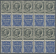 ** Italien - Zusammendrucke: 1924, Francobolli Pubblicitari 15c. Grey Blue "COLUMBIA" Block Of Ten, Mint Never Hi - Unclassified