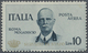 * Italien - Dienstmarken: 1930, Official Air Mail 10 L. Dull Blue Gold Overprint "SERVIZIO DI STATO", Mint Tiny - Service