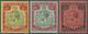 * Bermuda-Inseln: 1918/1920, KGV High Value Definitives 5s. To 1pd. With Wmk. Mult. Crown CA, Mint Lightly Hinged (10s.  - Bermuda