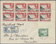 Br Bermuda-Inseln: 1932,1936, Front From HAMILTON With Ship Mark "POSTED ON HIGH SEAS" Nicely Franked With Small Tear, N - Bermuda