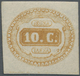 ** Italien - Portomarken: 1863, 10 C Yellow Mint Never Hinged, Signed And Cert. Carraro, Mi * Already 2.000.- (Sa - Postage Due