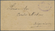 Br Bolivien: 1870 (ca.), Stampless Cover With Violet Oval Hs. 'BOLIVIA / FRANCA / CHALLAPATA' Addressed To Colquechaca,  - Bolivia