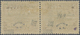 * Bolivien: 1930, Zeppelin 5 C. On 10 C., Horizontal Pair, Left Stamp With Double Overprint (one Inverted), Right Stamp  - Bolivia
