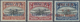 * Bolivien: 1930, Zeppelin 10 C., 15 C. And 25 C. With Inverted Overprint, Unused, Fine, Signed - Bolivia
