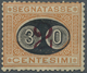 * Italien - Portomarken: 1891, Postage Due Stamp 30 Cent On 2 Lira Hinged With Large Parts Of Original Gum. Sass - Taxe