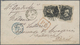 Br Brasilien: 1872. Envelope Addressed To France Bearing Brazil Yvert 28, 200r Black (2) Tied By Cork Cancel With Adjace - Autres & Non Classés