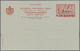 GA Italienische Besetzung 1941/43 - Griechenland: 1941, CORFU, Stationery Card 5dr. Red With "CORFU" Overprint, U - Cefalonia & Itaca