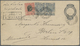 GA Brasilien - Ganzsachen: 1894. Registered Postal Stationery Envelope 300r Grey Upgraded With Yvert 81, 50r Blue (2) An - Postal Stationery