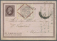 GA Italien - Ganzsachen: 1878: Postal Stationery "Risposta" With Additional "Marca Da Bollo" Lira Una De La Rue T - Entiers Postaux