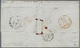 Br Britisch-Guyana: 1852. Stampless Envelope (tears) Written From Cayenne Cancelled By Oval ‘Poste Aux Lettres/de Cayenn - British Guiana (...-1966)