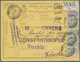 Delcampe - GA Italien - Ganzsachen: 1923/1926 Six Parcel Cards From Italy To Istanbul / Constantinople. Turkish Stamps On Th - Entiers Postaux