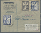 Br Britisch-Guyana: 1950/1971, Five Formular AIRLETTERS Bearing Different Definitives All Commercially Registered Used T - British Guiana (...-1966)