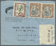 Br Britisch-Guyana: 1950/1971, Five Formular AIRLETTERS Bearing Different Definitives All Commercially Registered Used T - Guyane Britannique (...-1966)