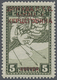 ** Jugoslawien: Eilmarke 5 H. Kyrillischer Aufdruck In Rot Statt Schwarz, Außerordentlich Selten, ANK 250,- €, Ge - Covers & Documents