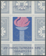 ** Jugoslawien: 1983/1984. Lot Of 3 Souvenir Sheets "Olympic Emblem" Showing Some Color Shades And 1 Souvenir She - Lettres & Documents