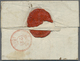 Br Kroatien - Vorphilatelie: ARMEE DE DALMATIE: 1808, "B.AU G.AL ARM DE DALMATIE", Double Line In Red On Folded L - Croatia