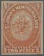 (*) Neufundland: 1860, Heraldic Flowers 2d Orange-vermilion Unused Without Gum And Signed Diena, SG. £ 600 For A Hinged  - 1857-1861