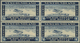 **/* Neufundland - Flugpost: 1932, 1 $ Blue, "Wayzata" Airmail Stamp, Block Of 4 (folded), VF Mint Original Gum (2 Stamp - Fin De Catalogue (Back Of Book)
