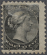 (*) Canada: 1882, 1/2 C. Black With Set Off On Reverse, Unused Without Gum, Little Thin, Rare! - Other & Unclassified