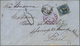 Br Chile: 1875. Envelope (creases) Addressed To France Bearing Chile Yvert 14. 10c Blue (small Faults) Tied By Cork Canc - Chile