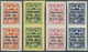 (*) Lettland: 1932, Landeserzeugnisse, Überdruckmarken 3 S Bis 35 S In Sehr Seltenen Ungezähnten Luxuspaaren (vert - Latvia