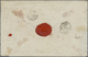 Br Chile: 1875. Creased Envelope Addressed To France Bearing Chile Yvert 13, 5c Orange/red (4) And Yvert 14, 10c Blue Ti - Chile