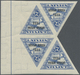 **/ Lettland: 1933, 10,15 And 25 S From The "LATVIA-AFRIKA 1933" Issue In Mnh Blocks Of Four Giving Rare "tete Bec - Latvia