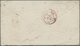 Br Chile: 1875. Envelope Addressed To France Bearing Chile Yvert 14, 10c Blue Tied By Cork Cachet With Tome/Chile Double - Chile