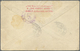 Br Lettland: 1933, Africaflight Issue Complete On Registered Letter From RIGA With "R" Numerator Mark To Bronxvil - Latvia