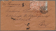 Br Chile: 1875 (British P.O.). Envelope Addressed To France Bearing Great Britain SG 94, 4d Vermillion (pair) Tied By C/ - Chile