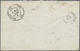 Br Chile: 1876. Envelope Addressed To France Bearing Chile Yvert 14. 10c Blue Tied By Cork Cancel With Santiago/Chile Do - Chile