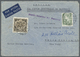 Lettland: 1940, Trans Oceanic War-Time Airmail Traffik: Airmail-envelope Bearing 1 L And 10 S Sent From "RIGA - Latvia