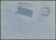 Lettland: 1940, Trans Oceanic War-Time Airmail Traffik: Airmail-envelope Bearing 1 L And 10 S Sent From "RIGA - Latvia