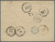 Br Lettland - Besonderheiten: 1876, Ventspils, Incoming Mail From France, Cover Bearing Two Copies 15c. Brown "Ce - Latvia