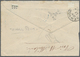 Br Costa Rica: 1882 Cover (trimmed 3.5 Cm At Left) To Paris Bearing 1863 2r. Red With Blue "cross" Cancel In Crayon, PAN - Costa Rica