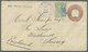 GA Costa Rica: 1895. Postal Stationery Envelope 10c Brown Upgraded With Yvert 34, 10c Green Tied By Cork Cancel With Adj - Costa Rica