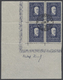 O/ Liechtenstein: 1933, 2 Fr.-5 Fr., Jeweils Im Luxus-Viererblock Aus Der Bogenecke (teils Vorgefaltet). Der Satz - Lettres & Documents