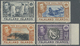 * Falklandinseln: 1938, KGVI Definitives Four Values 2s6d. Penguins To 1pd. Coat Of Arms Mint Never Hinged Or Lightly Hi - Falkland Islands