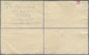 GA Falklandinseln - Ganzsachen: 1955 (ca.). Registered KGVI Postal Stationery Envelope 4d Blue Upgraded With SG 172, ½d  - Falkland Islands