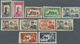 ** Fezzan: 1949, Definitives Pictorials/Officers, 1fr. To 50fr., Complete Set Of Eleven Values IMPERFORATE, Unmounted Mi - Covers & Documents